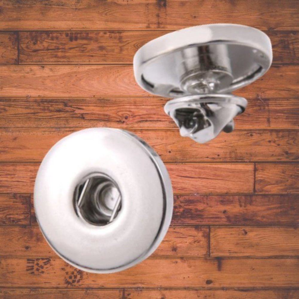 Snap Button Metal Brooch Pin, Fits 18/20 mm Snap Buttons